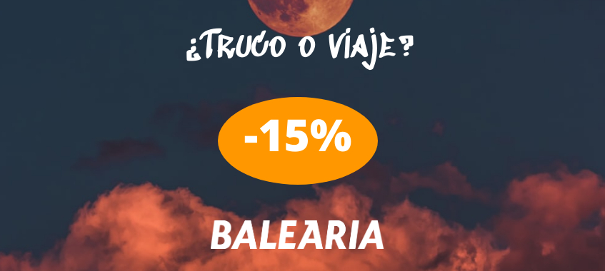 Imagen de ¿Truco o viaje? Viaja a Baleares con un 15%